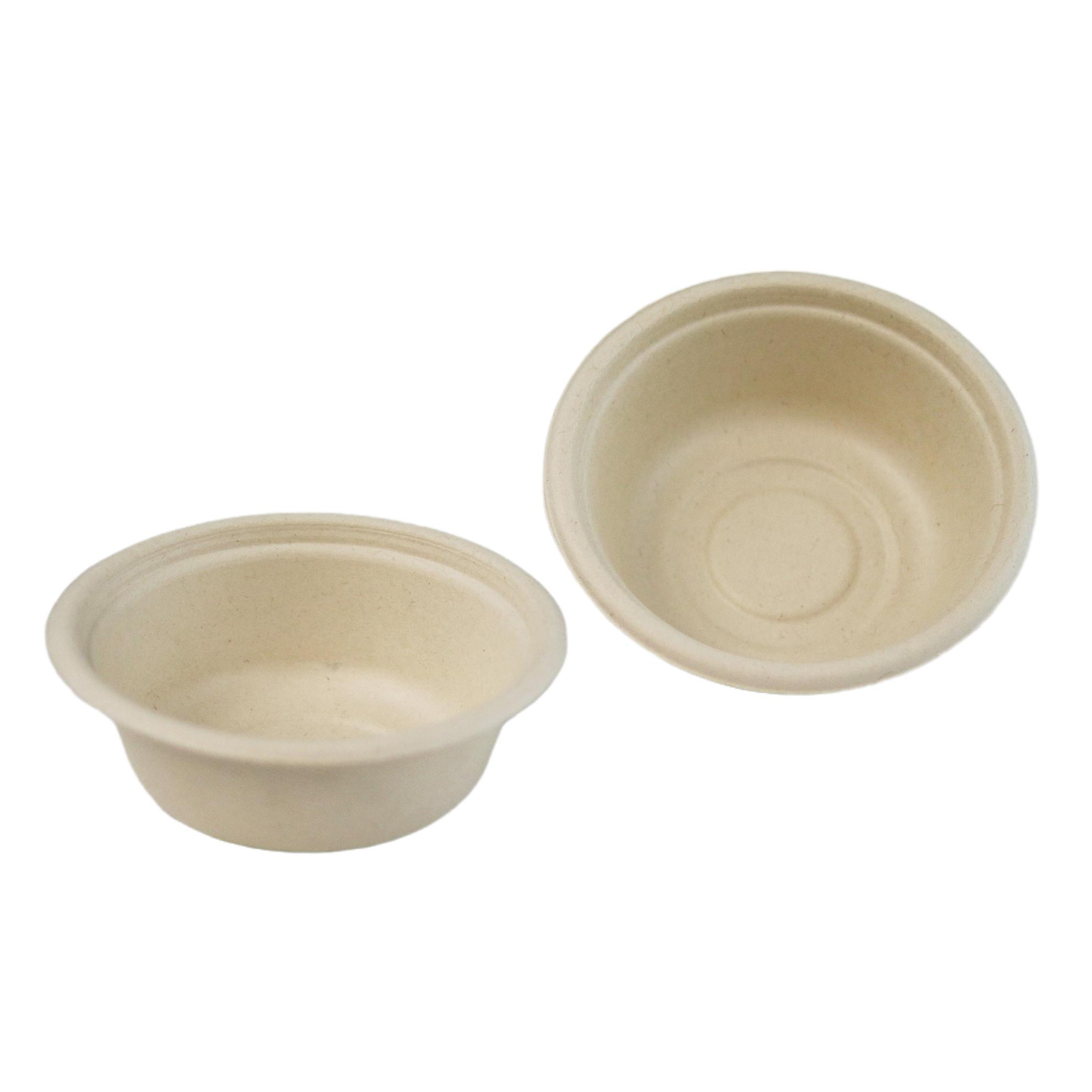 350ml Microwaveable Biodegradable Sugarcane Bagasse Fibre Pulp Paper Sugare Cane Bowl