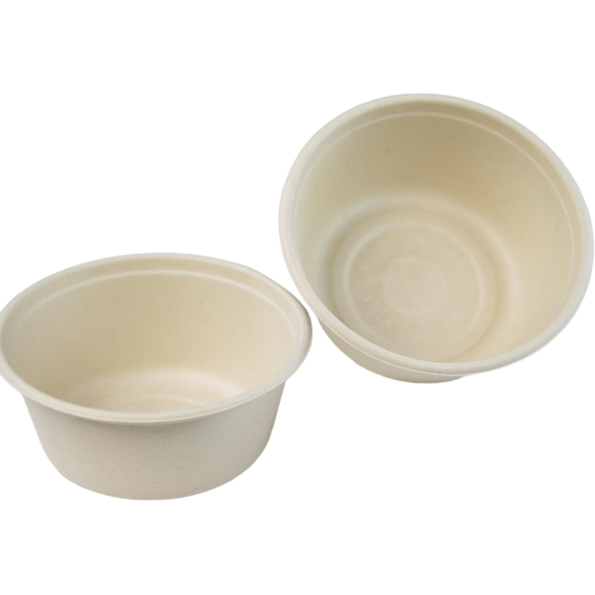 1000ml Microwaveable Disposable Biodegradable Sugarcane Bagasse Fibre Pulp Paper Sugare Cane Bowl