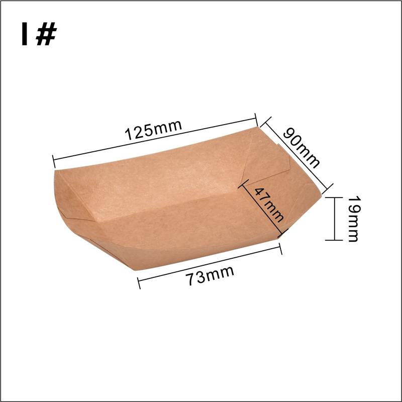 Customize Print Logo 4oz Kraft Food Tray